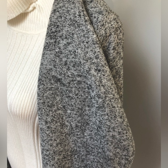 Doe & Rae Charcoal Grey Fleece Blazer Coat - Picture 6 of 11